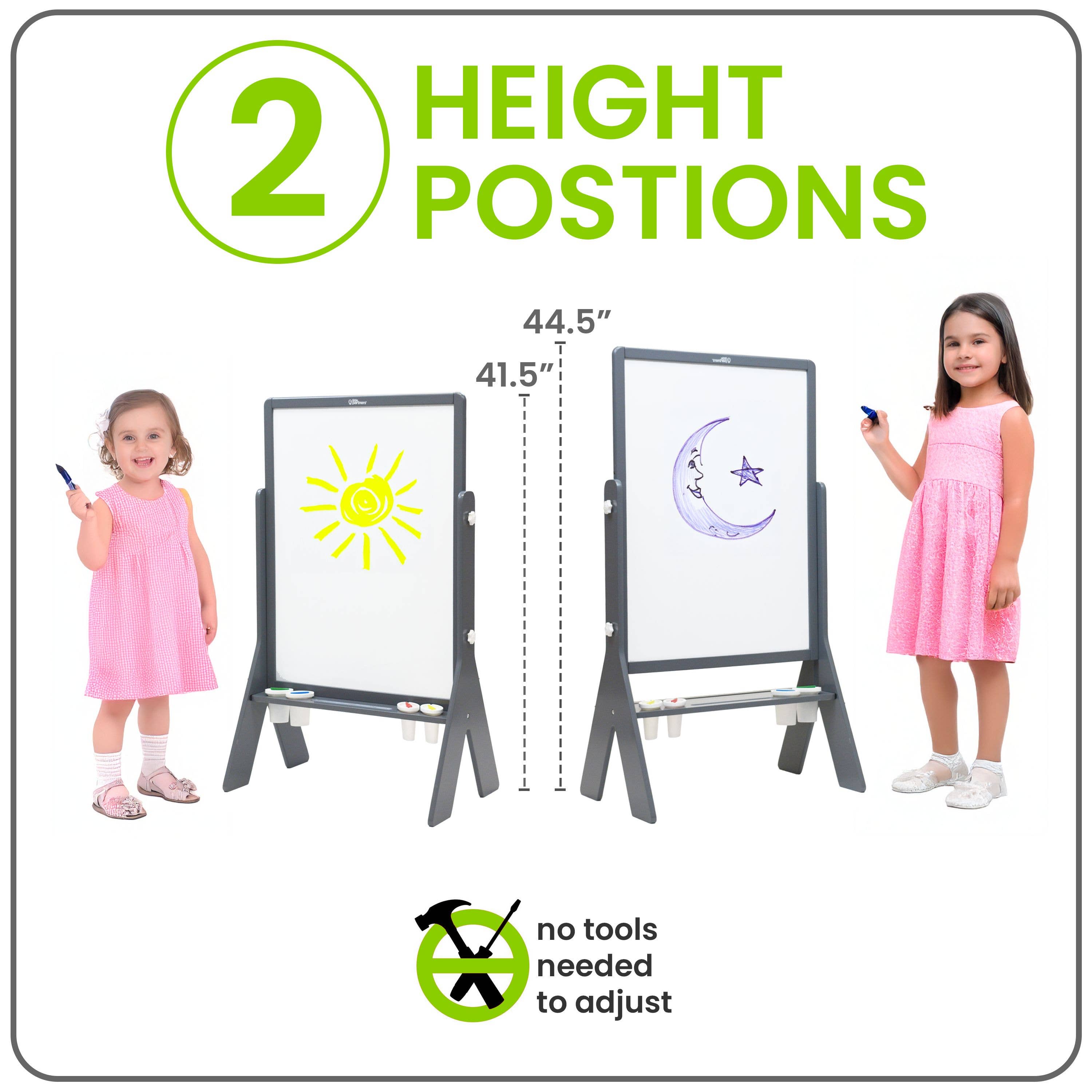 Image of Little Partners - Peek-A-Boo Art Easel - Transparent Art Easel